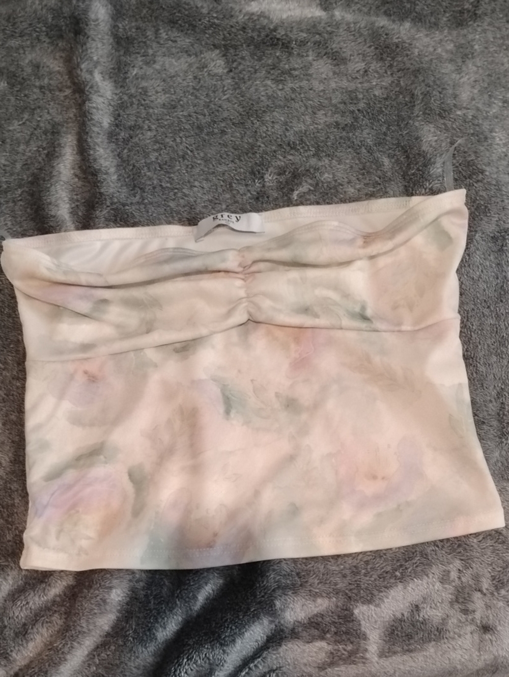 Rue21 Pastel Marble Print tube Top Light Pink & Mint